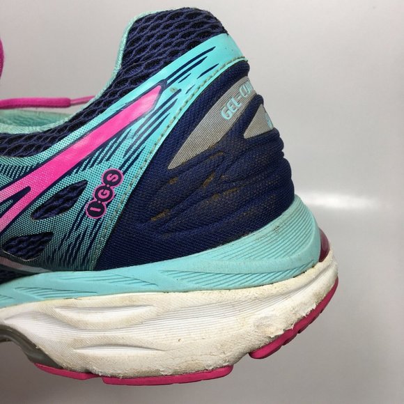 Asics‎ Running Shoes Gel-Cumulus 18 T6C8N Womens sz 8 / EU 39.5 Blue Pink - Picture 5 of 12